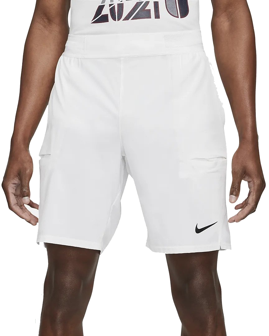 Mens NikeCourt Dri-FIT Slam Shorts (White)