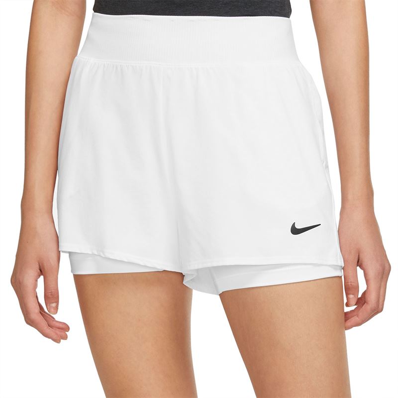 Ladies NikeCourt Victory Tennis Short (White)