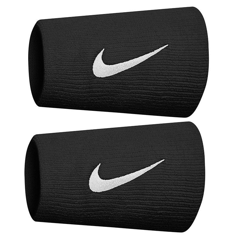 Nike Premier Double Wide Tennis Wristbands (Black)