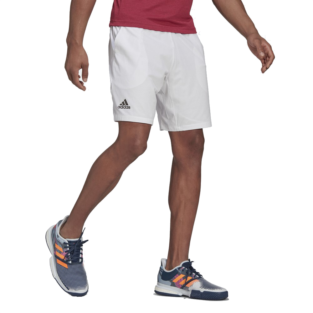 Men’s Adidas Ergo 7" Shorts (White)