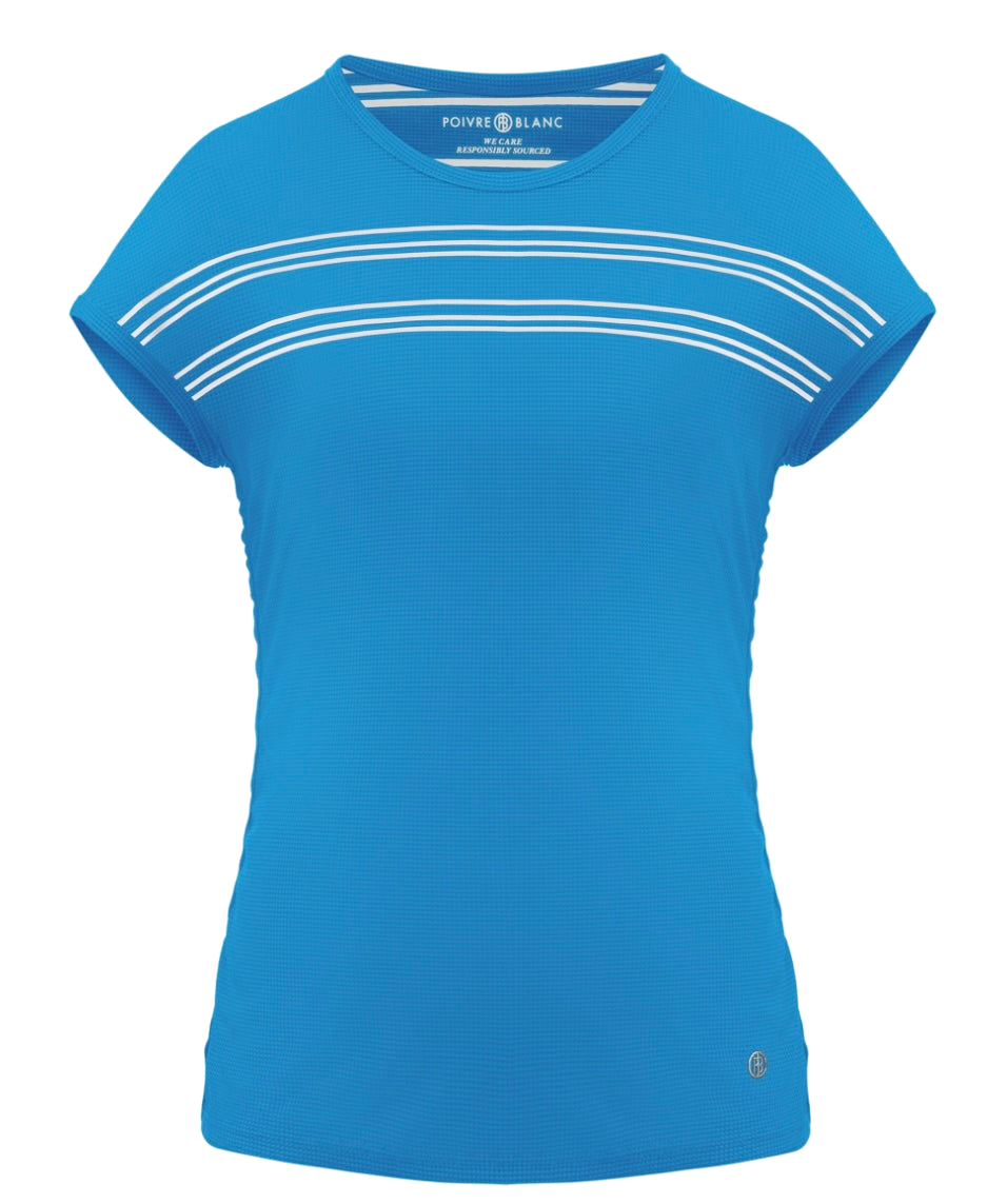 Ladies Poivre Blanc T-Shirt (Diva Blue)