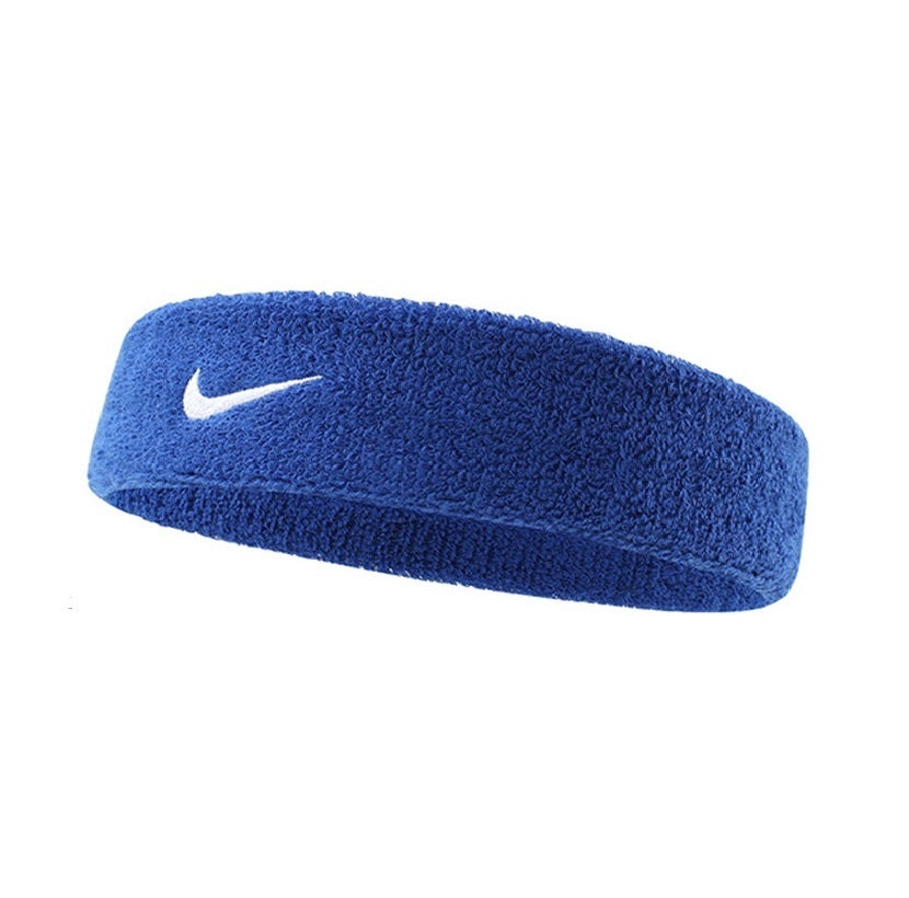 Nike Swoosh Tennis Headband (Blue/White)