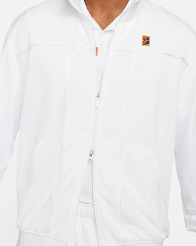 Mens NikeCourt Heritage Tennis Jacket (White)