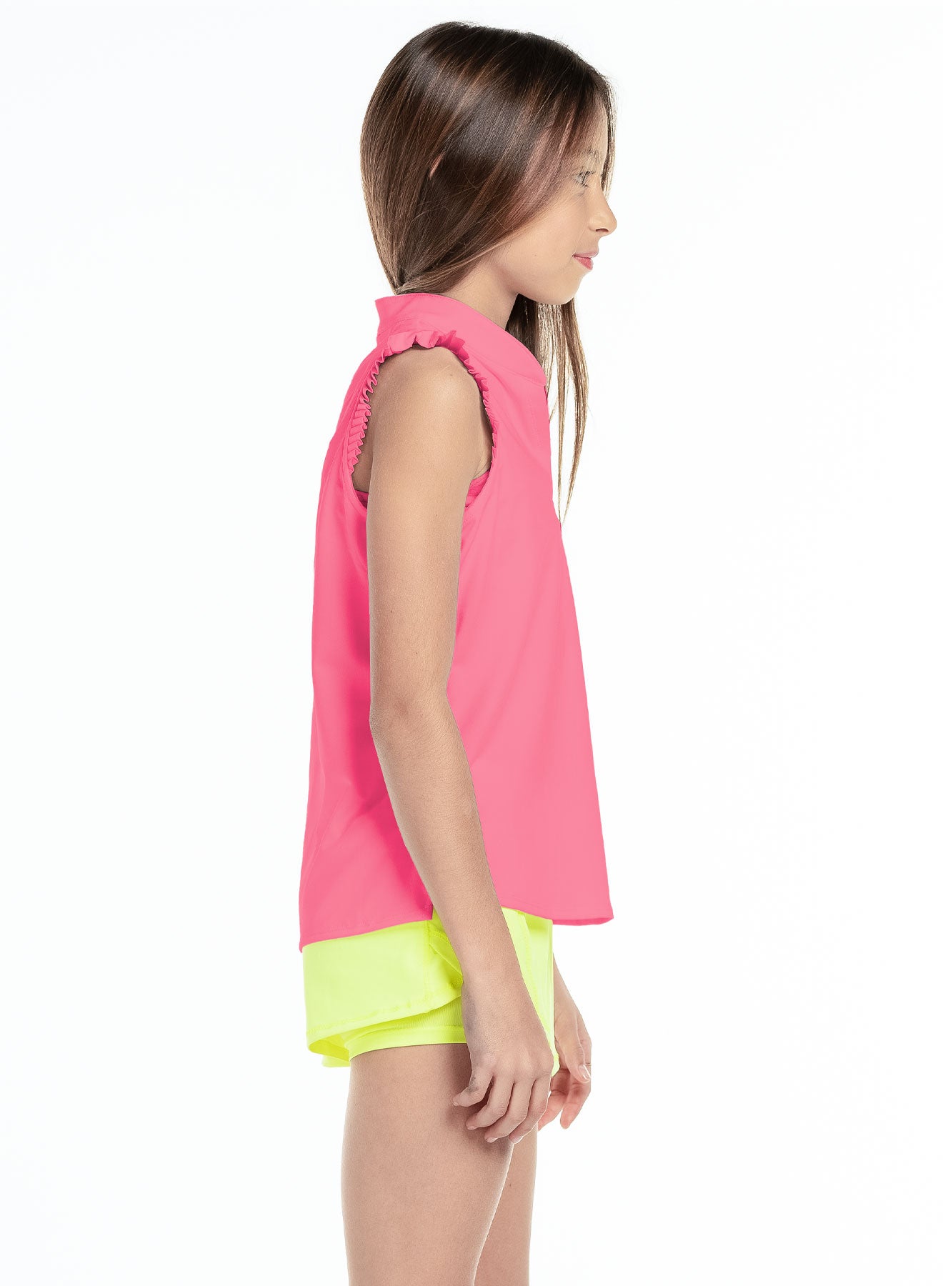 Girls Lucky In Love Pleat Me Up Tank