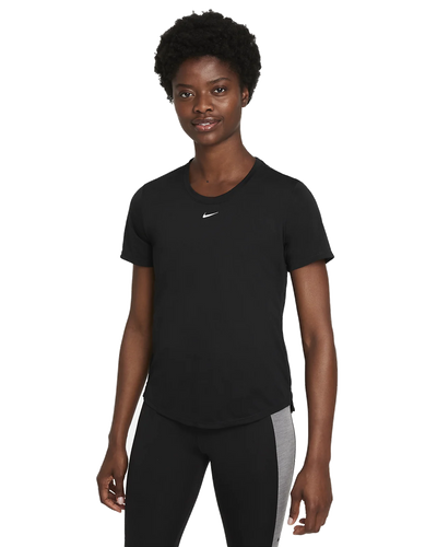 Ladies Nike Dri-Fit One Short Sleeve Top (Black)