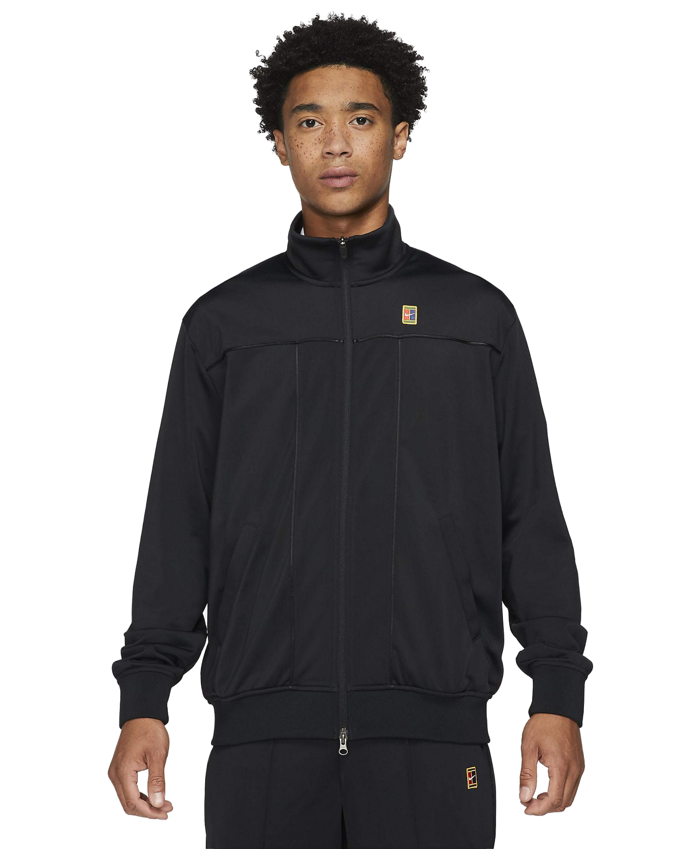 Mens NikeCourt Heritage Tennis Jacket (Black)